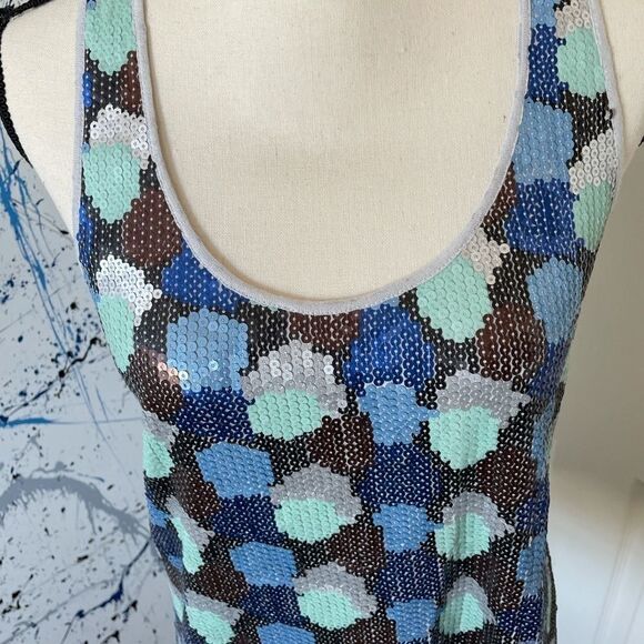 Fossil Sequin Racerback Tank, Large - Picture 5 of 13